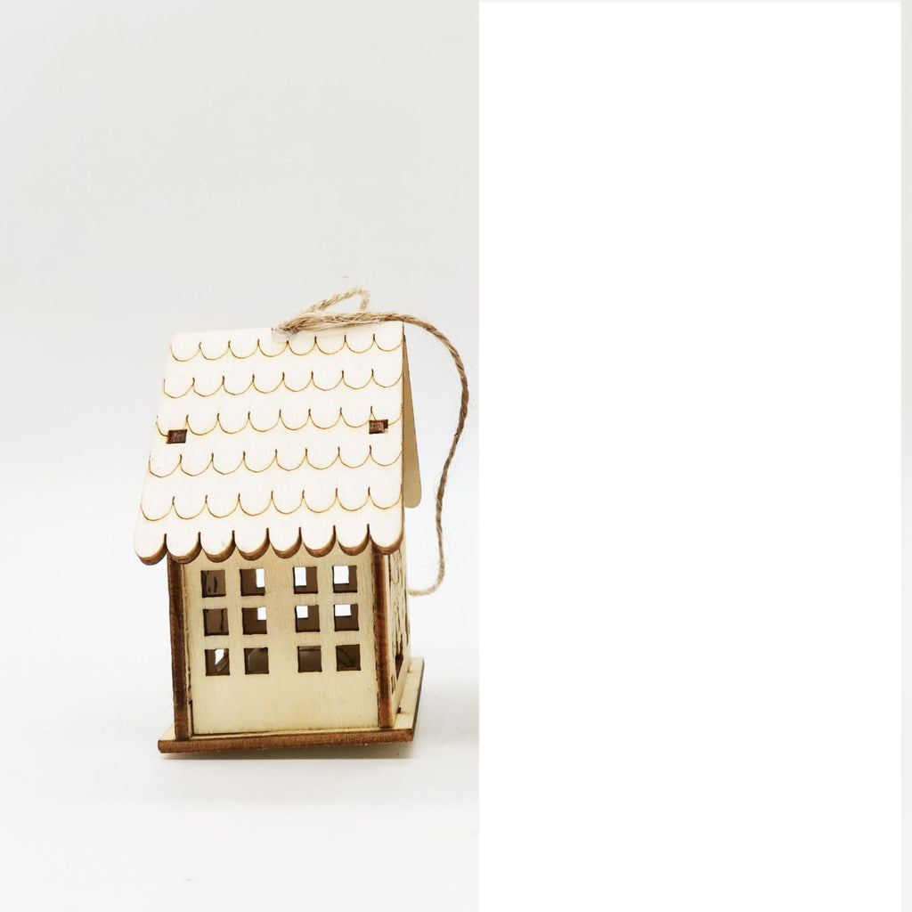 Wooden Christmas House Decoration