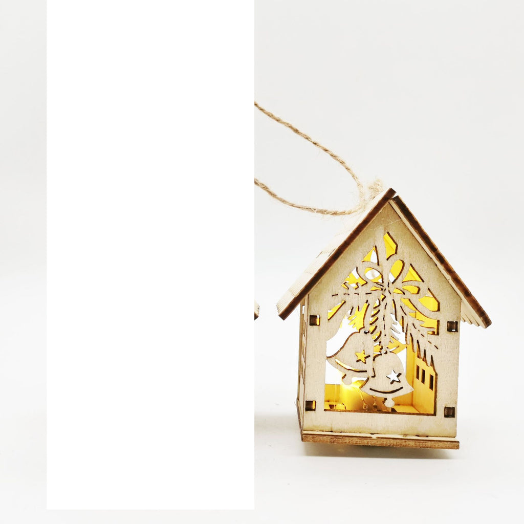 Wooden Christmas House Decoration