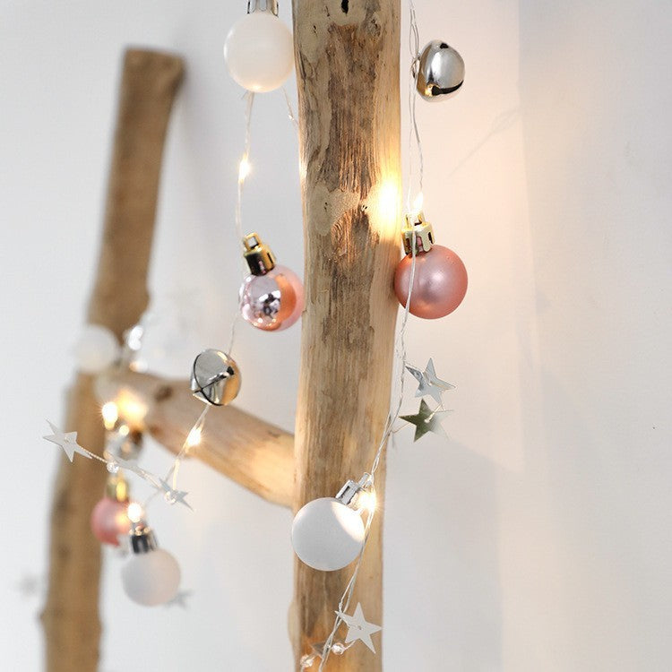 Led Jingling Bell Lighting Chain Holiday Atmosphere Indoor Decorative Light Ball Light Strip