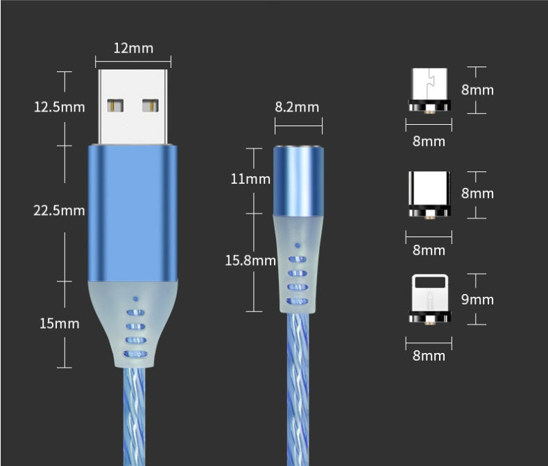 Magnetic Circular Charging Cable