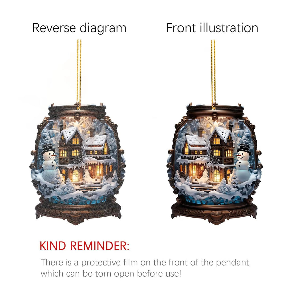 Acrylic Christmas Snowman Ornament