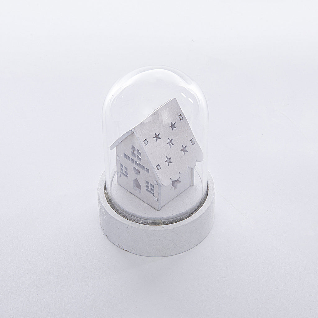 Luminous Wooden Christmas House Ornament