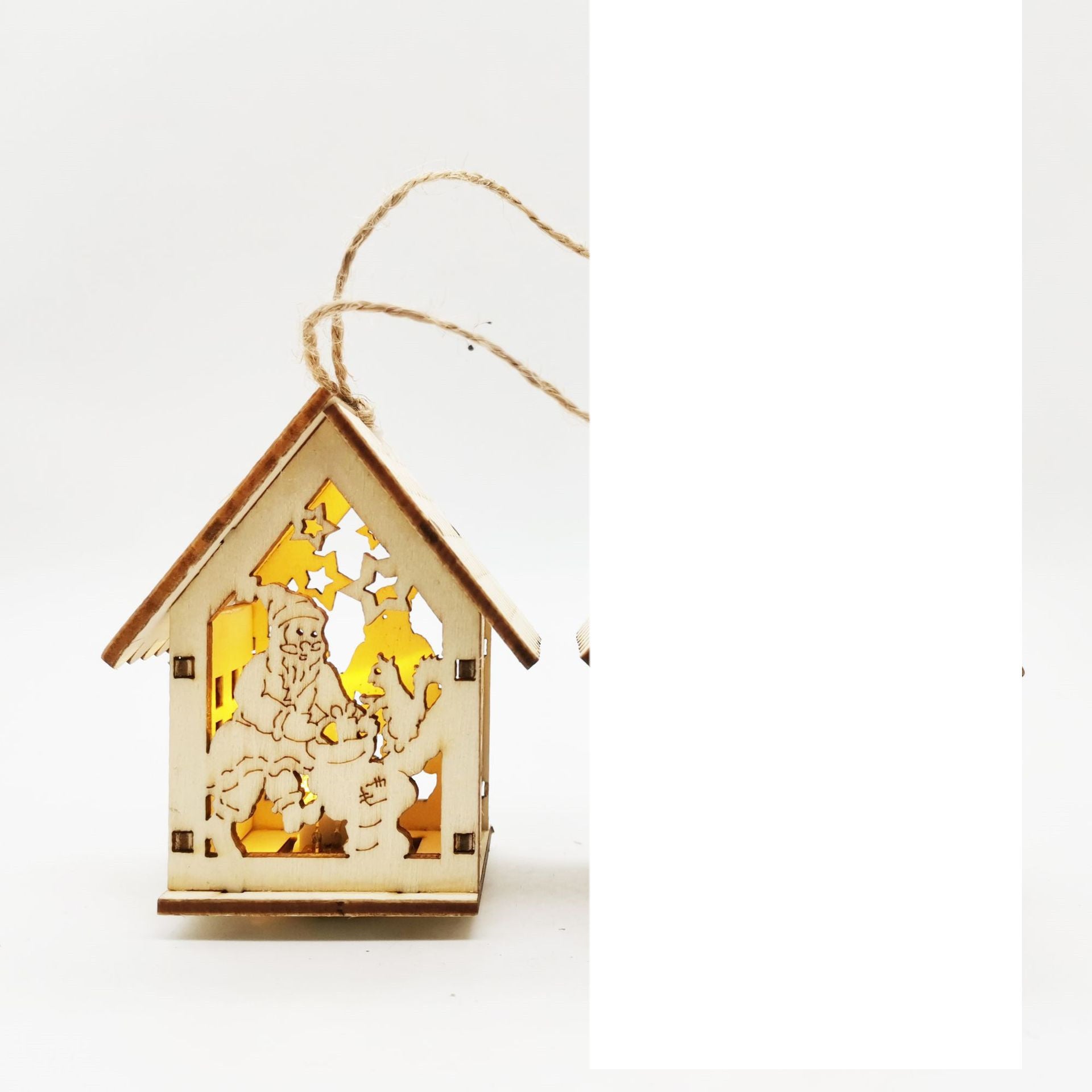 Wooden Christmas House Decoration