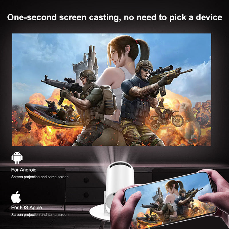 MINI Wireless Same Screen HD Portable Projector For Home Use