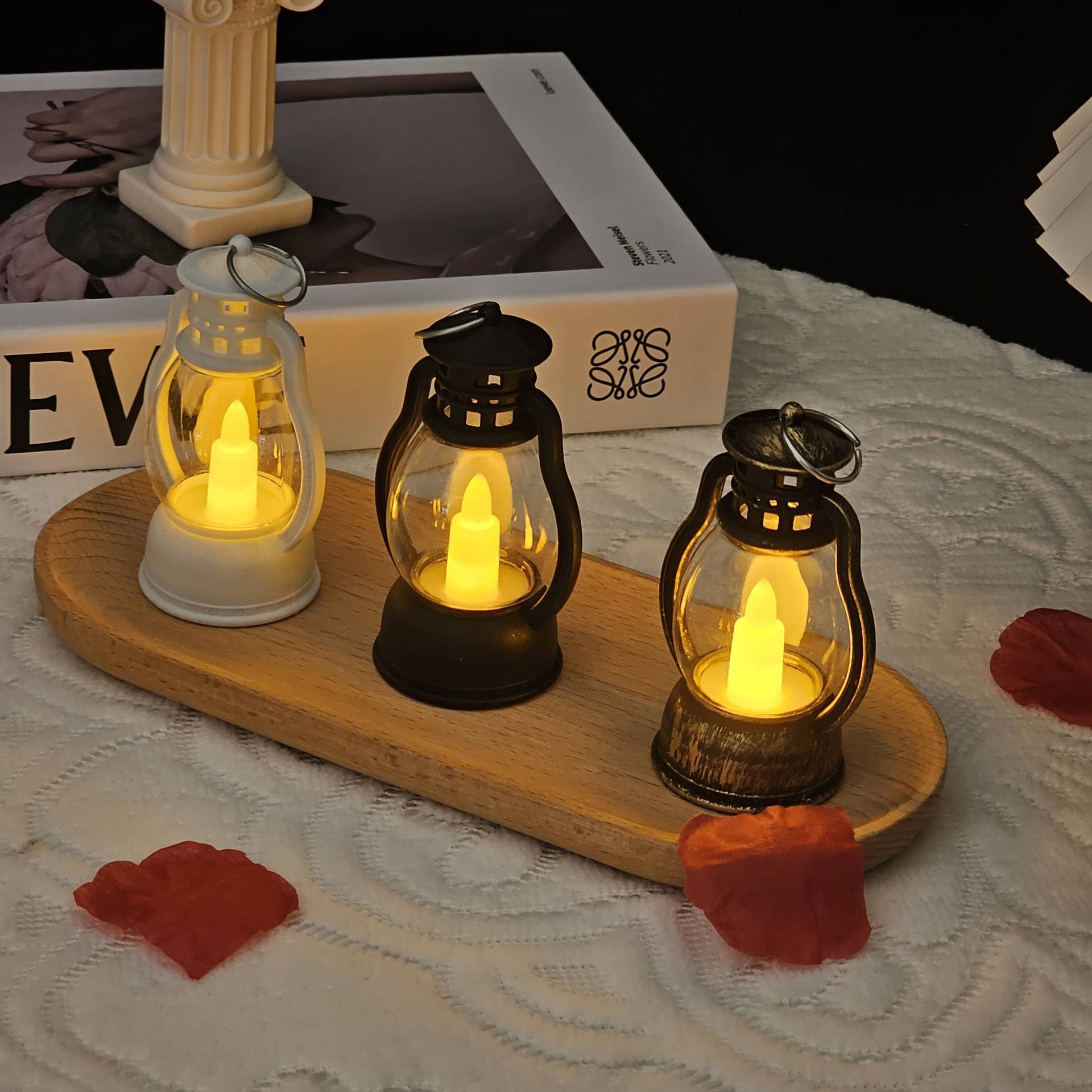 Creative Electronic Candle Craft Barn Lantern Layout Atmosphere Bar Hotel Decoration