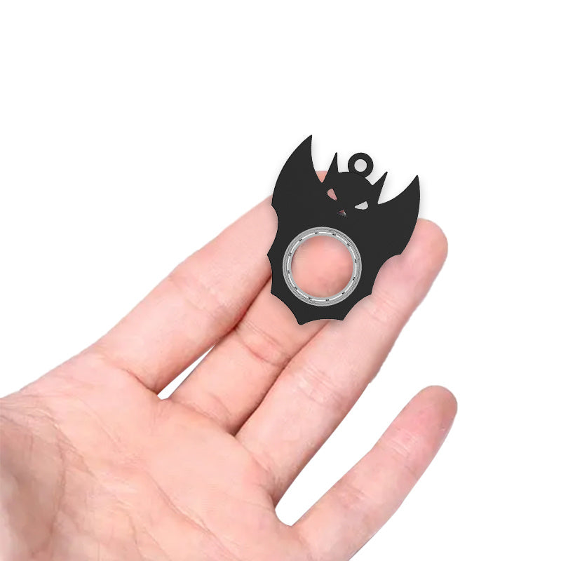 Halloween Bat & Ghost Fidget Spinner Keychain