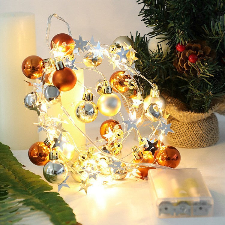 Led Jingling Bell Lighting Chain Holiday Atmosphere Indoor Decorative Light Ball Light Strip